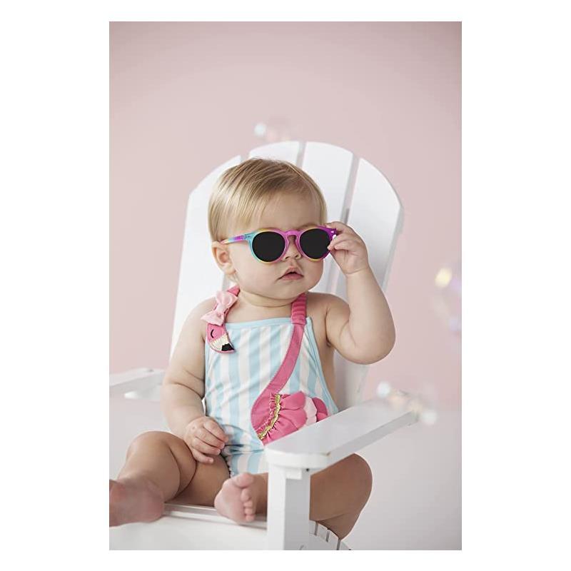 Mud Pie Baby Rainbow Girl Sunglasses with Strap Image 5