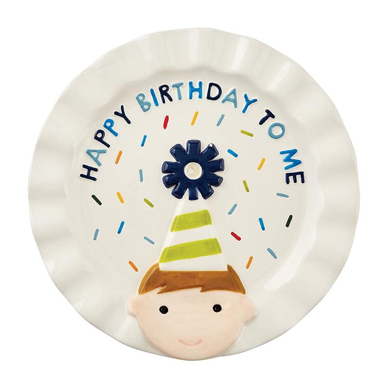 Mud Pie - Birthday Boy Candle Plate Image 1