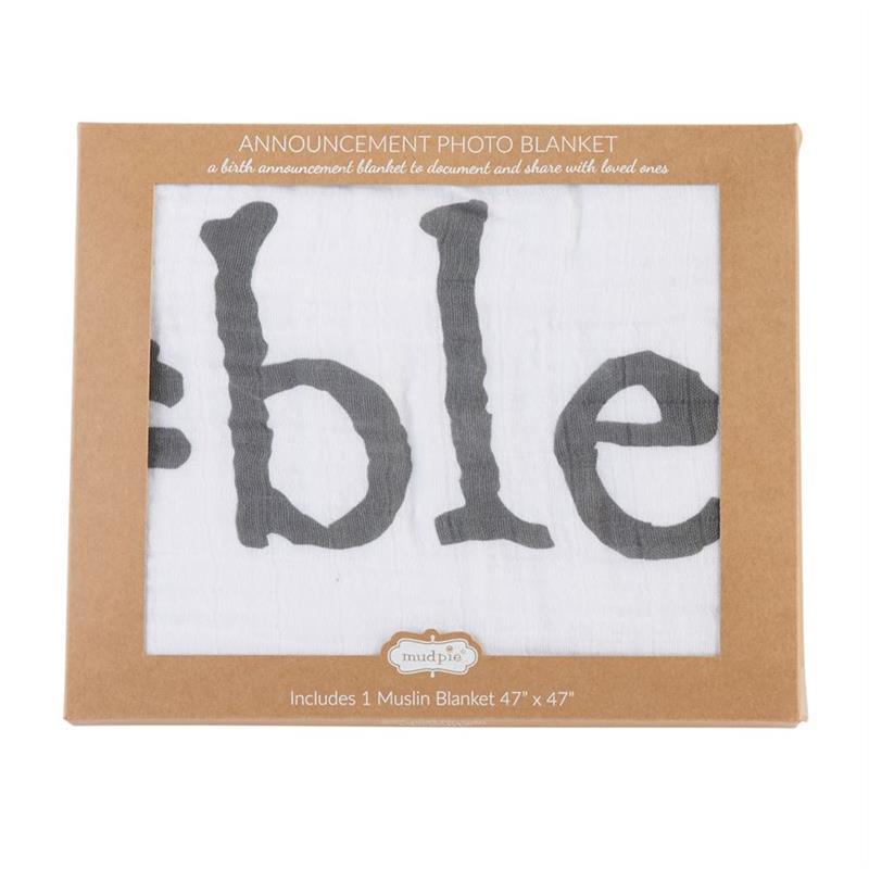 Mud Pie - Blessed Announcement Blanket Image 3