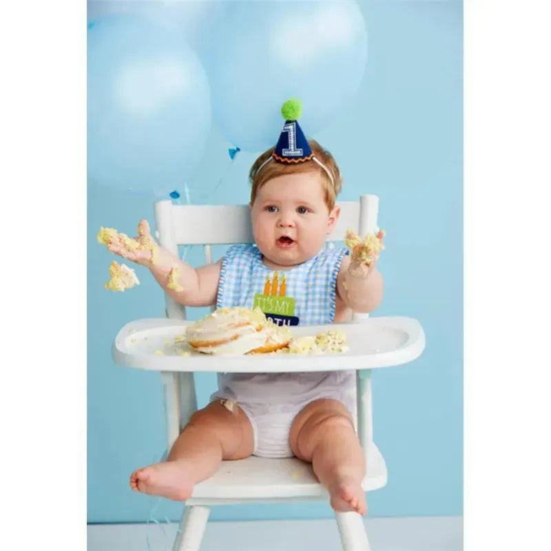 Mud Pie - Blue Gingham Cake Smash Set Image 2