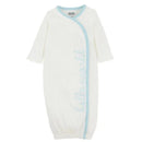 Mud Pie - Blue Hello World Gown, 0/3M Image 1