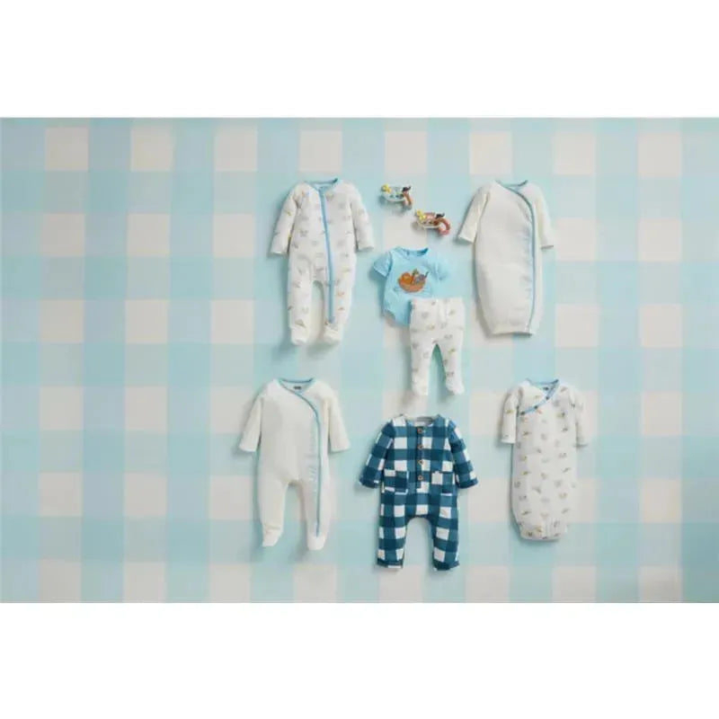 Mud Pie - Blue Hello World Gown, 0/3M Image 2