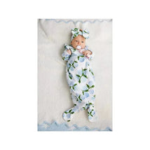 Mud Pie - Blue Scallop Chenille Blanket Image 2