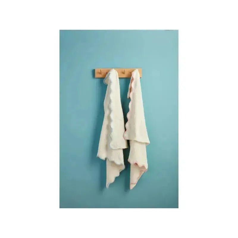 Mud Pie - Blue Scallop Chenille Blanket Image 3