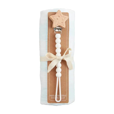 Mud Pie - Bow Swaddle & Headband Set One Size Fits Most Image 1