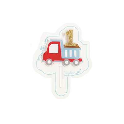 Mud Pie Boy Musical Birthday Cake Toppers, Car