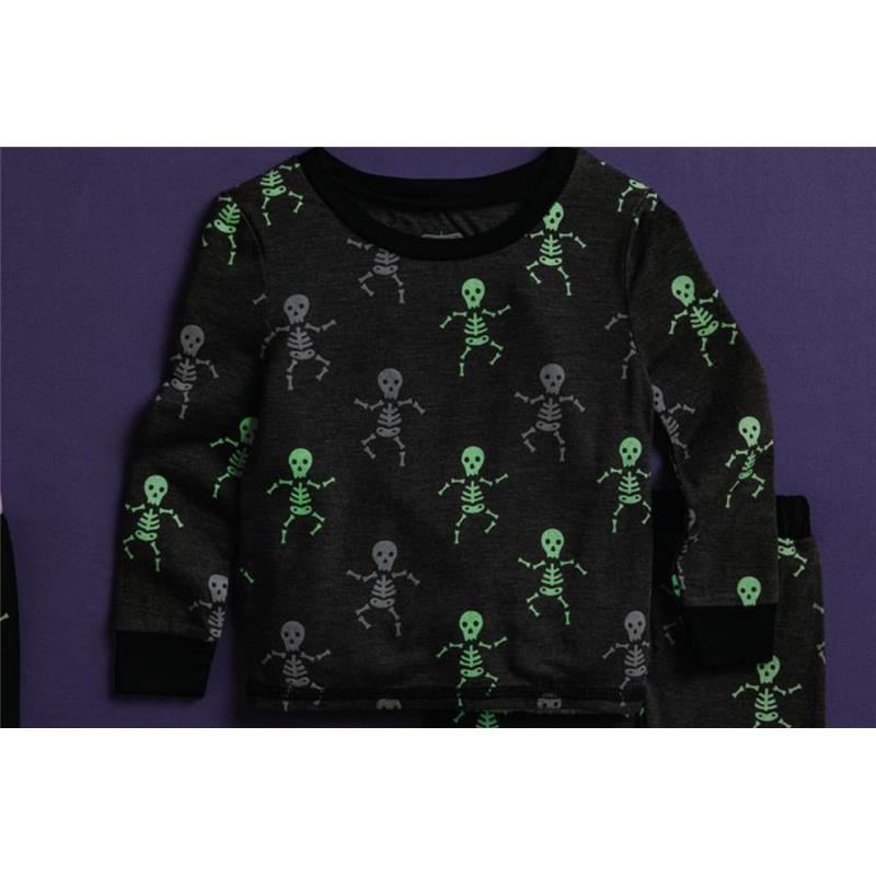 Mud Pie - Boy Skeleton Glow Toddler Pajamas Image 2