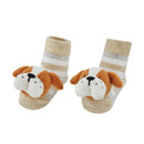Mud Pie - Bulldog Rattle Toe Baby Socks Image 1