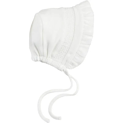 Mud Pie - Children's Ivory Smocked Bonnet Image 1