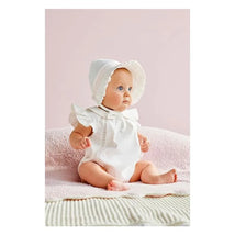 Mud Pie - Children's Ivory Smocked Bonnet Image 2