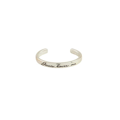 Mud Pie - Children's Silver Jesus Loves Me Cuff Image 2
