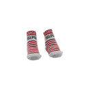 Mud Pie Christmas Boy Socks, Size 0-12 Months, Red Stripes Image 1
