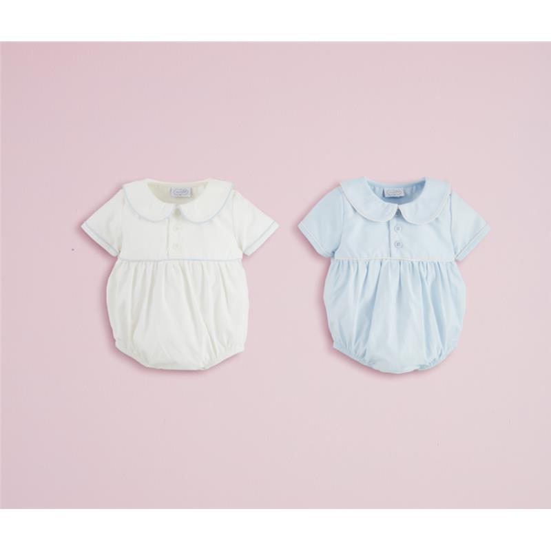 Mud Pie - Collared Poplin Baby Bubble Image 2