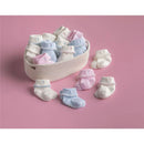 Mud Pie Cross Foldover Sock 0-6M, Blue Cross/White