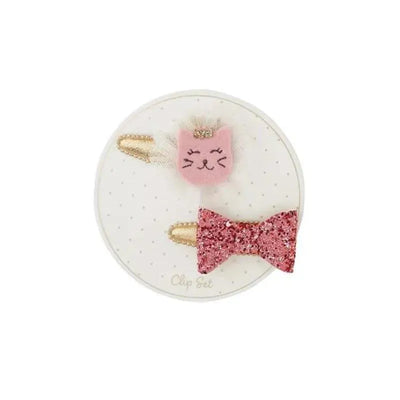 Mud Pie - Everyday Hair Clip Set, Cat Image 1