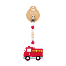 Mud Pie - Fire Truck Clip-On Teether Image 1