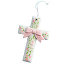 Mud Pie Flowers Ceramic Crosses Image 1