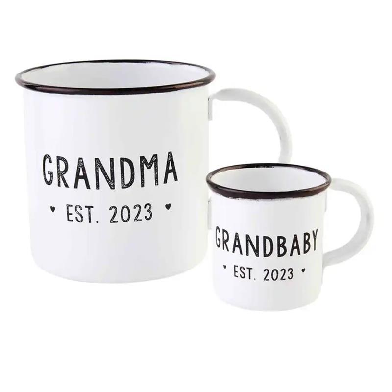 Mud Pie - Grandma & Grandbaby Est. 2023 Mug Set Image 1