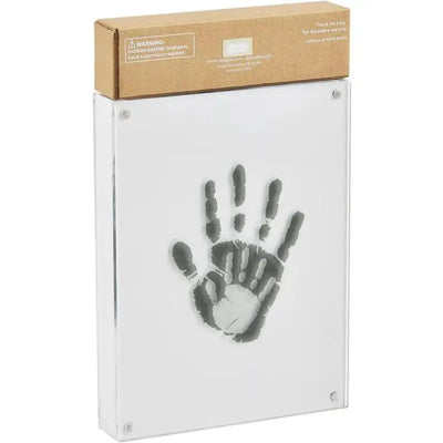 Grandma Handprint Frame Kit by Mud Pie displaying a handprint within a clear frame, designed for capturing memories.