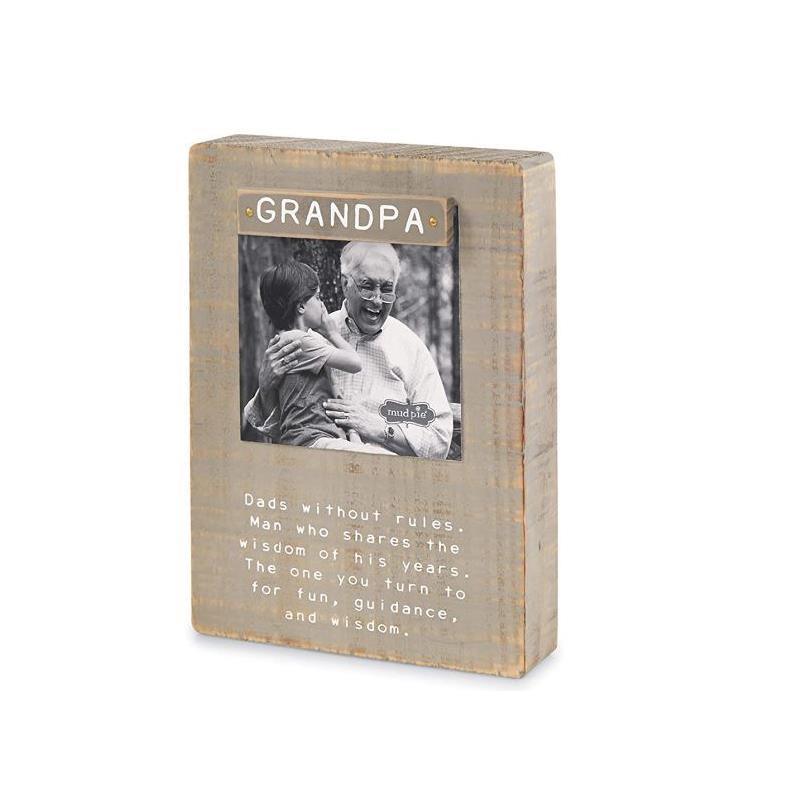 Mud Pie - Grandpa Magnet Block Picture Frame Image 1