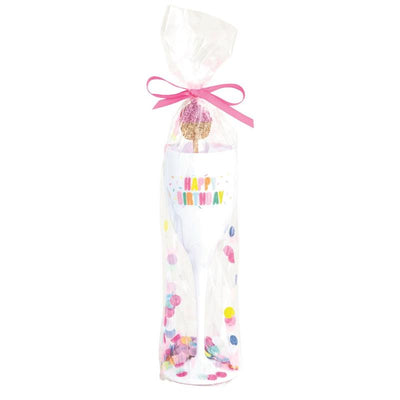 Mud Pie Happy Birthday Acrylic Flute Set Image 1