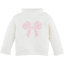 Mud Pie - Kids Children's Bow Rollneck Sweater, 12-18 Months Image 1