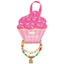 Mud Pie Kids' Pink Cupcake Birthday Bracelet Set Image 1
