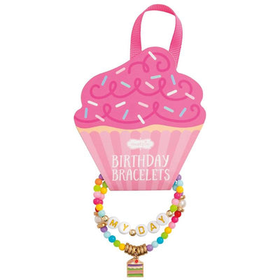 Mud Pie Kids' Pink Cupcake Birthday Bracelet Set Image 1