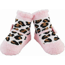 Mud Pie - Leopard Pink Baby Socks Image 1