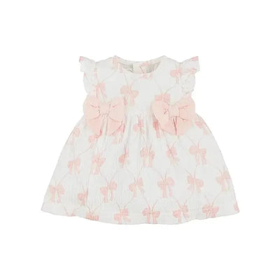 Mud Pie - Pink Bow Baby Dress Image 1