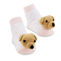 Mud Pie - Pink Dog Rattle Toe Socks 0-12M Image 1