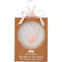 Mud Pie Pink Handprint Ornament Image 1