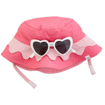 Mud Pie - Pink Scallop Hat & Sunglasses Set  Image 1