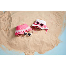 Mud Pie - Pink Scallop Hat & Sunglasses Set  Image 2