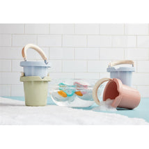 Mud Pie - Pink Stacking Bath Bucket Set Image 2