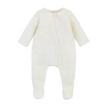 Mud Pie - Quilted Heart Sleeper, Ivory, 0-3 Months Image 1