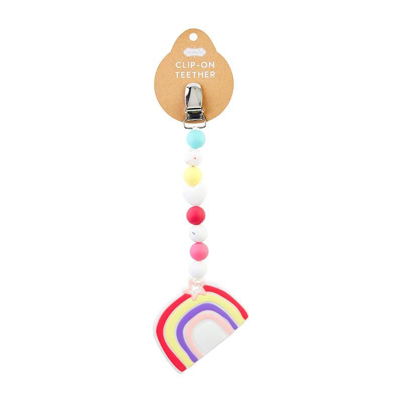 Mud Pie - Rainbow Clip-On Baby Teether Image 1