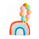 Mud Pie - Rainbow Silicone Teether, Red Image 1