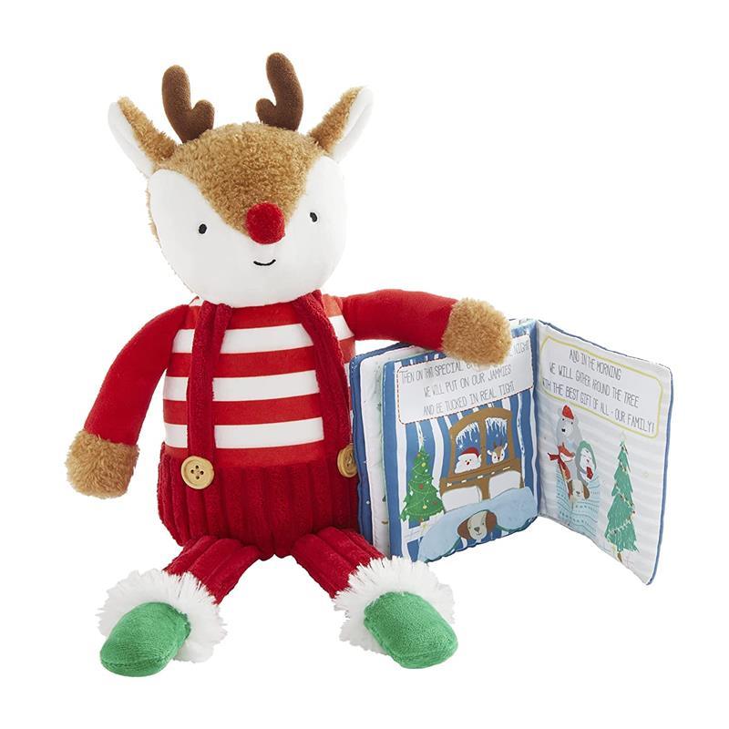 Mud Pie - Reindeer Plush Whit Book Its Christmas Time Image 3