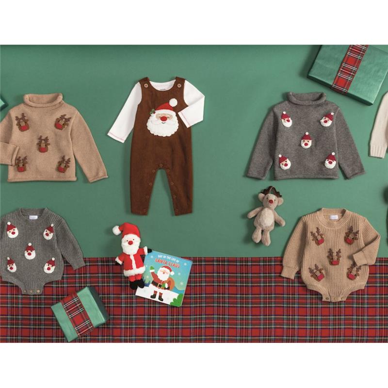 Mud Pie Santa Corduroy Longall Set