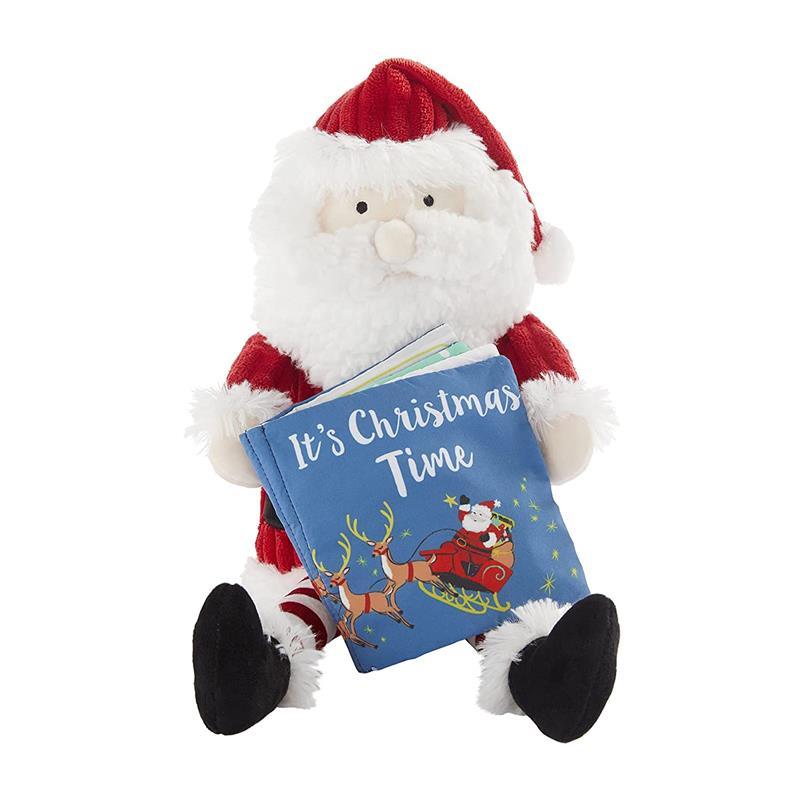Mud Pie - Santa Plush Whit Book Its Christmas Time Image 1