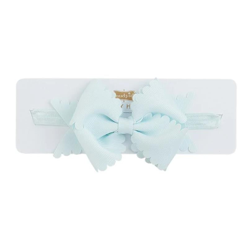 Mud Pie - Scallop Bow Headbands, Light Blue Image 1