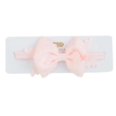 Mud Pie - Scallop Bow Headbands, Light Pink Image 1