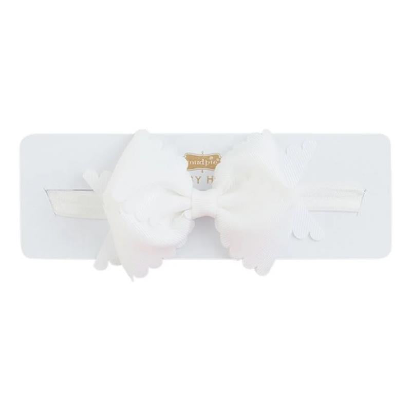 Mud Pie - Scallop Bow Headbands White Image 1