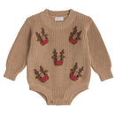 Mud Pie Scattered Reindeer Sweater Bubble