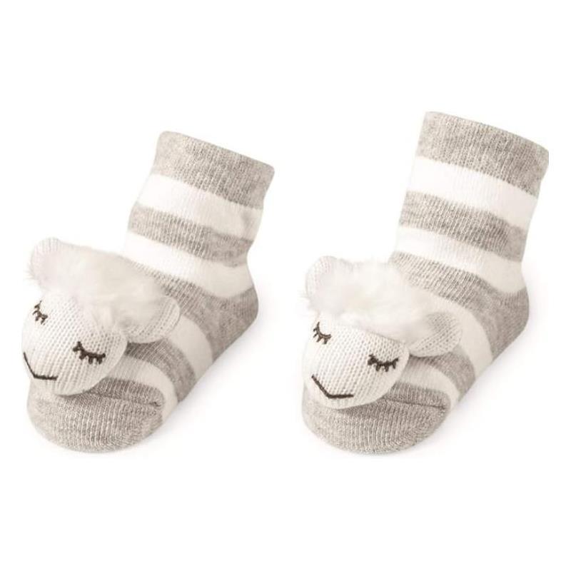 Mud Pie - Sheep Rattle Toe Socks Image 1