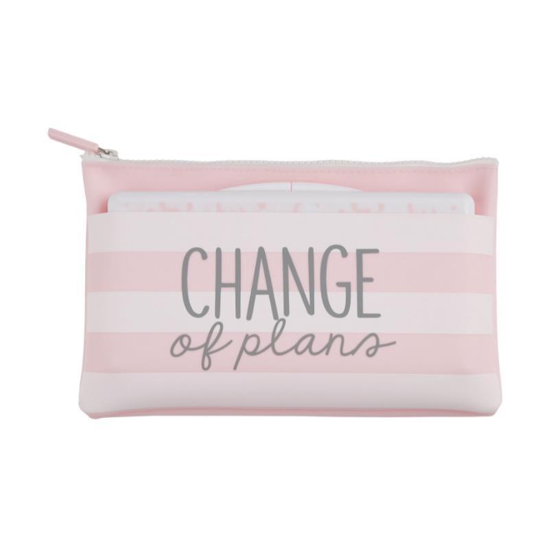 Mud Pie Silicone Wipe Bags - Pink Change of Plans Image 1