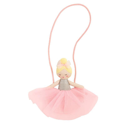 Mud Pie Tulle Ballerina Purse Blonde
