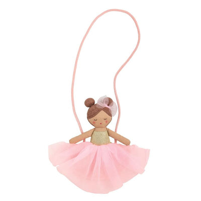 Mud Pie Tulle Ballerina Purse Brunette