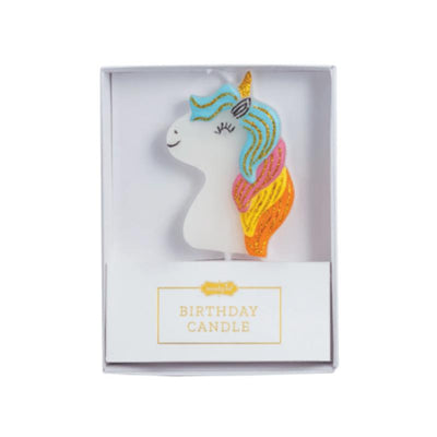 Mud Pie Unicorn Figural Birthday Candle Image 1